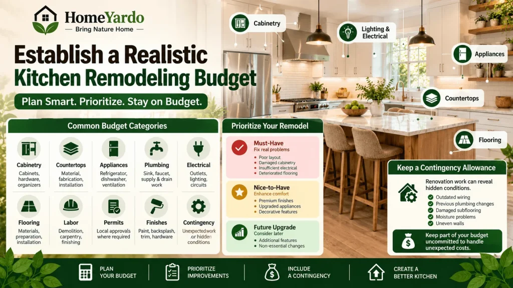 Establish a Realistic Kitchen Remodeling Budget
