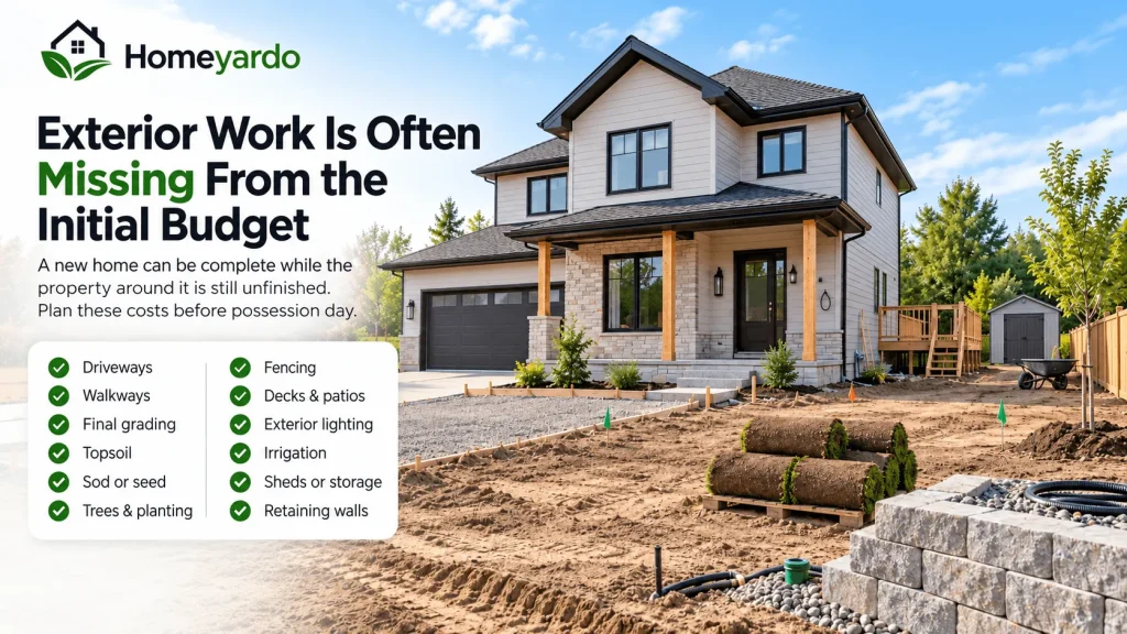 Exterior Work Is Often Missing From the Initial Budget