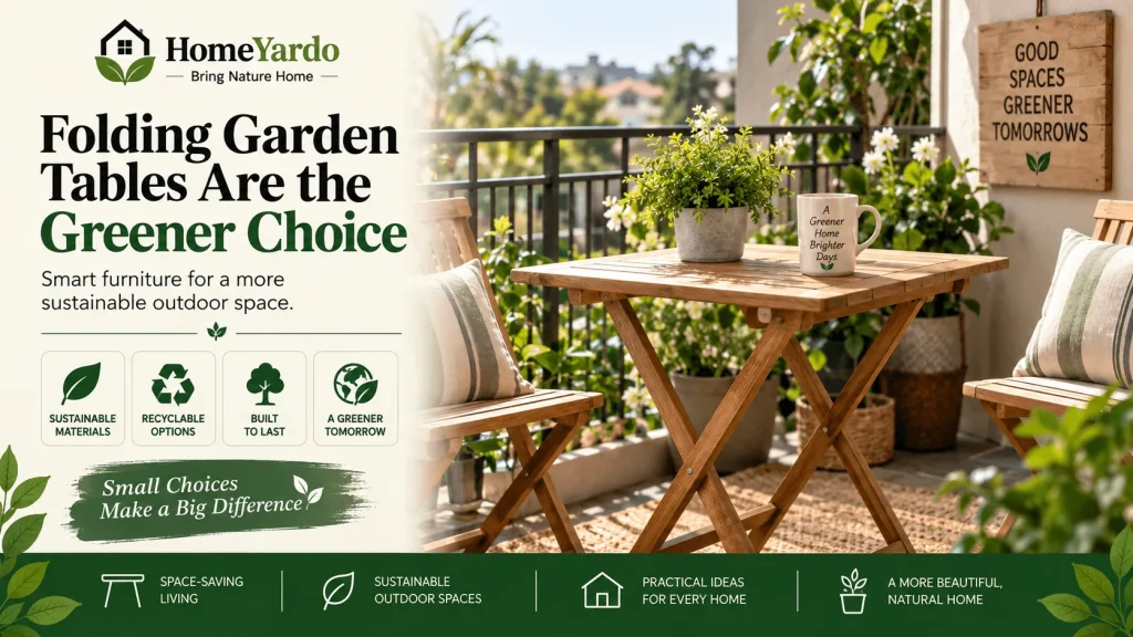 Folding Garden Tables Are the Greener Choice