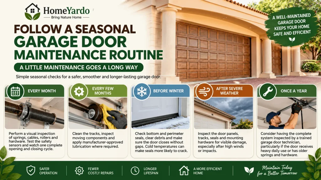 Follow a Seasonal Garage Door Maintenance Routine