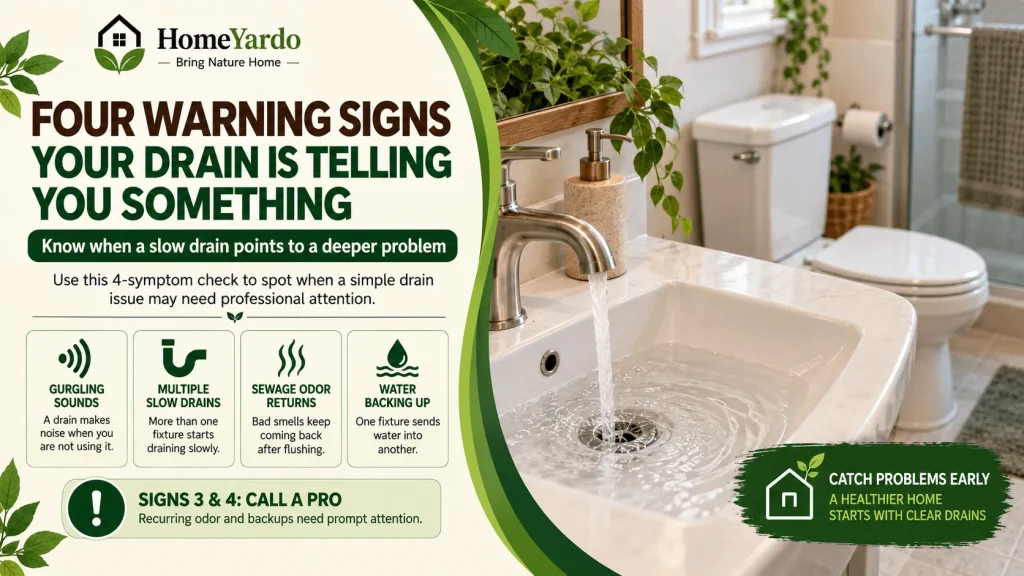 Four Warning Signs Your Drain Is Telling You Something