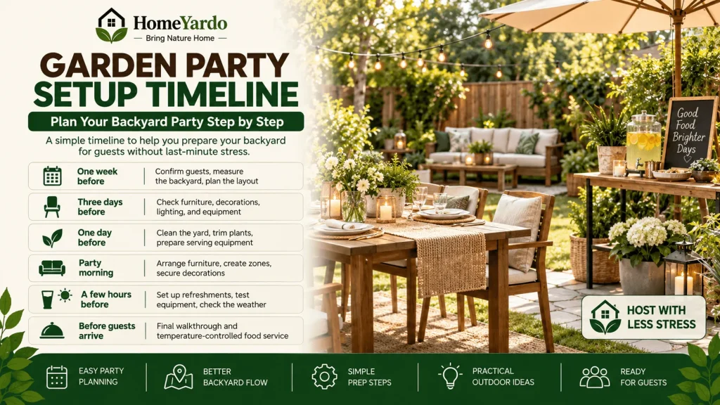 Garden Party Setup Timeline