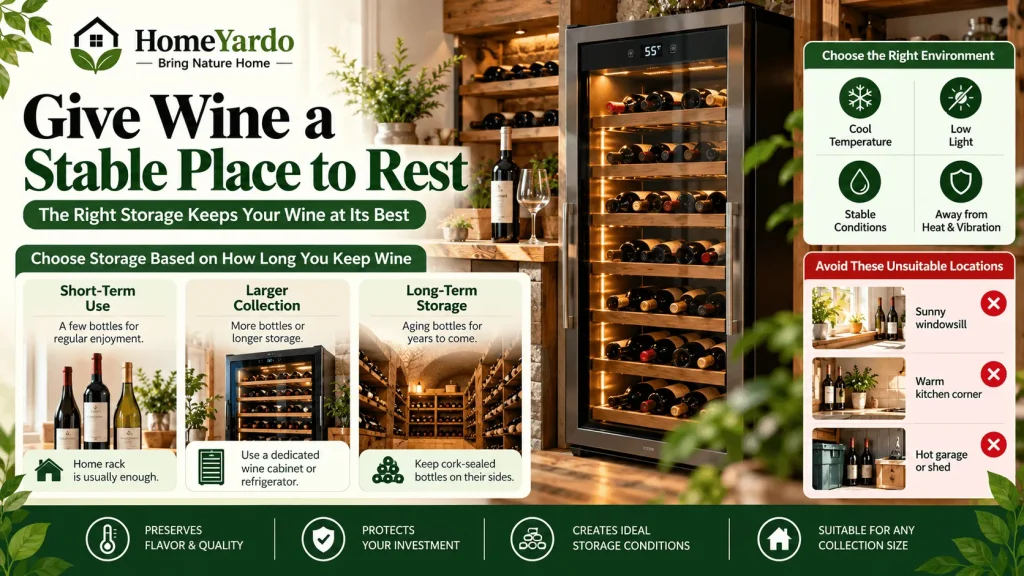 Give Wine a Stable Place to Rest