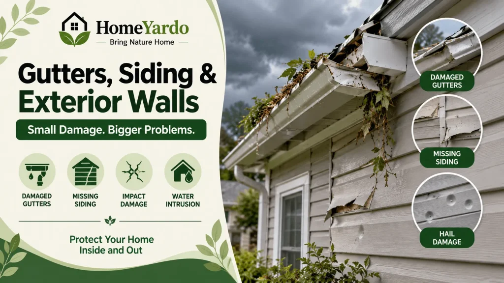 Gutters, Siding and Exterior Walls