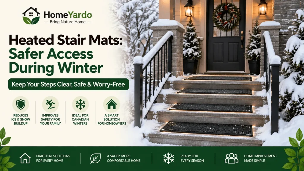 Heated Stair Mats Safer Access During Winter