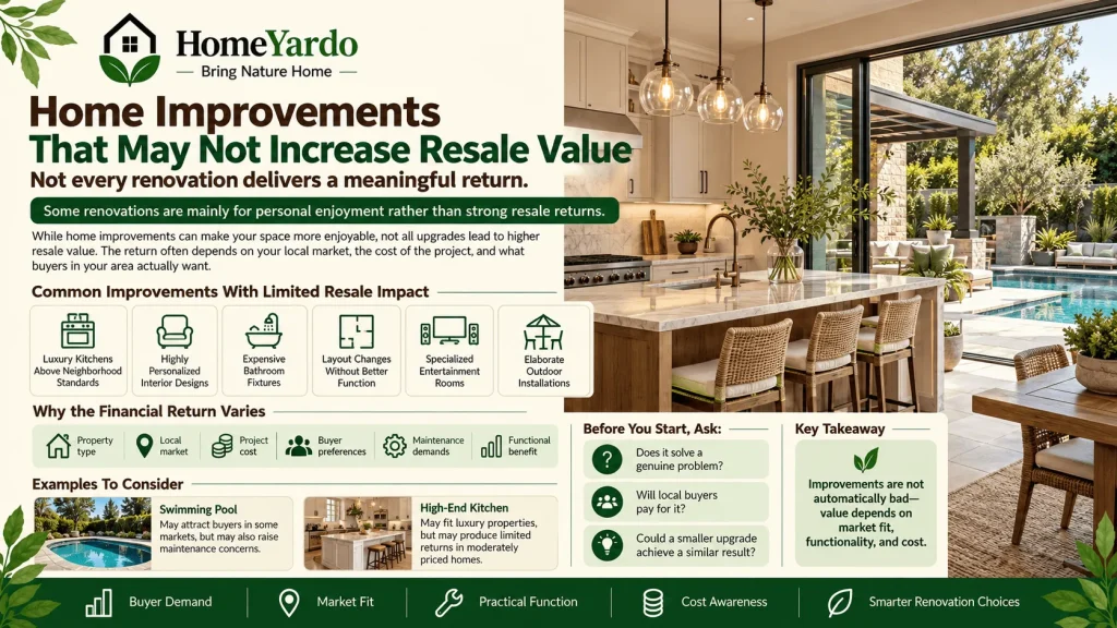 Home Improvements That May Not Increase Resale Value
