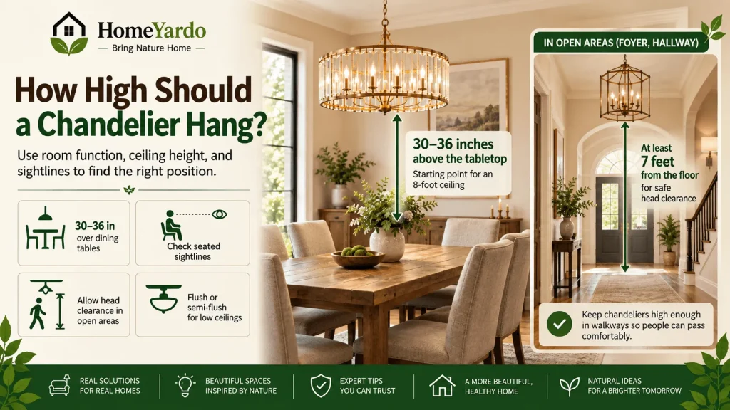How High Should a Chandelier Hang