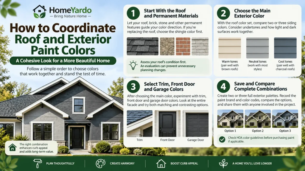 How to Coordinate Roof and Exterior Paint Colors