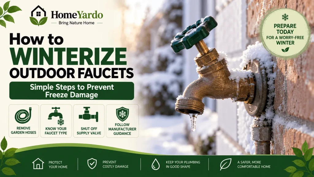 How to Winterize Outdoor Faucets