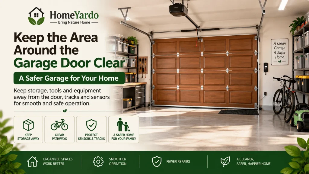 Keep the Area Around the Garage Door Clear