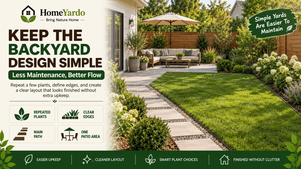 Keep the Backyard Design Simple