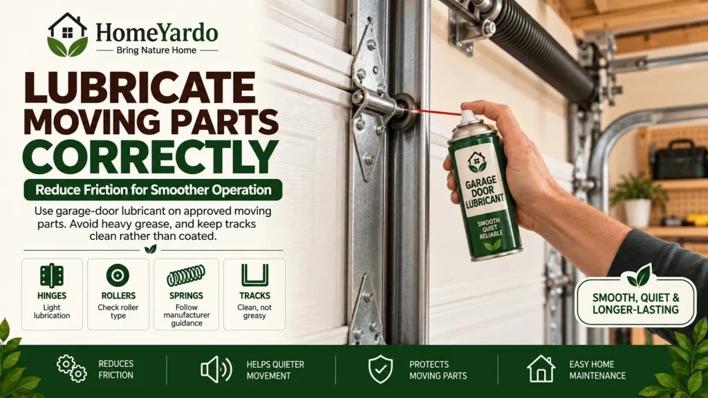Lubricate Moving Parts Correctly