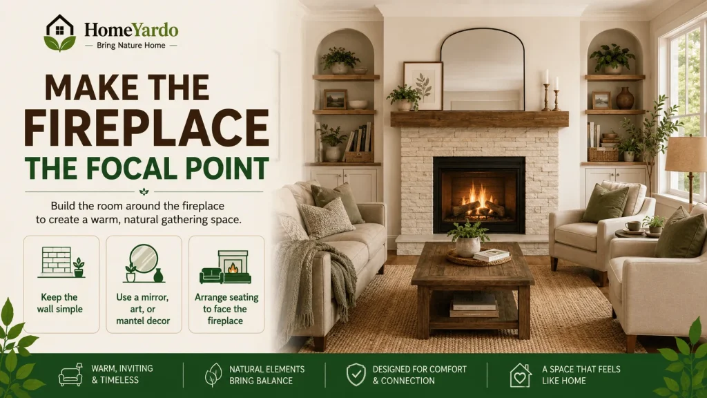 Make the Fireplace the Focal Point