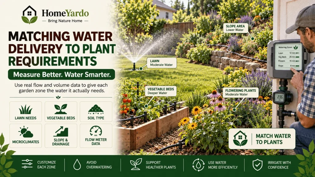 Matching Water Delivery to Plant Requirements