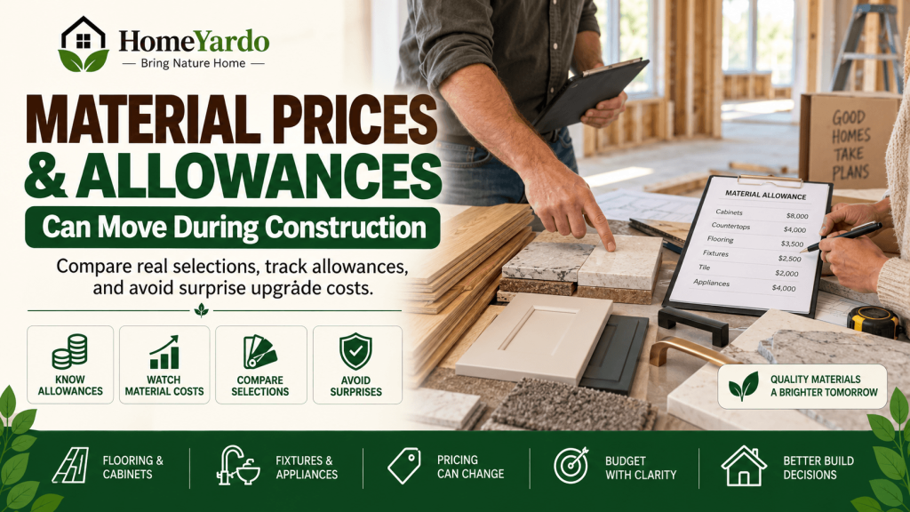 Material Prices and Allowances Can Move During Construction
