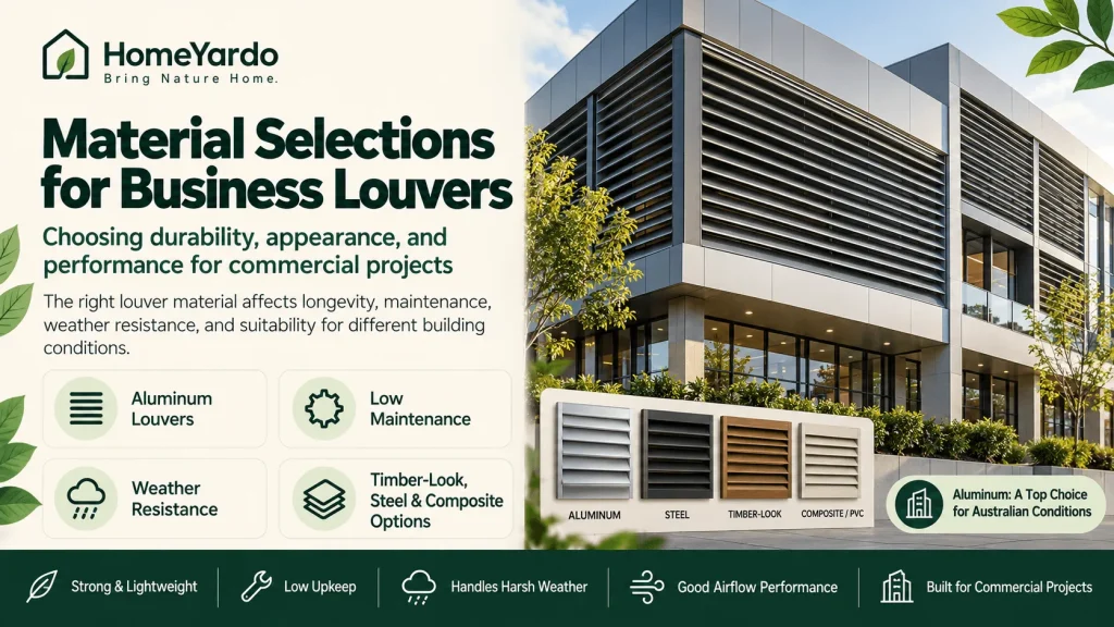 Material Selections for Business Louvers