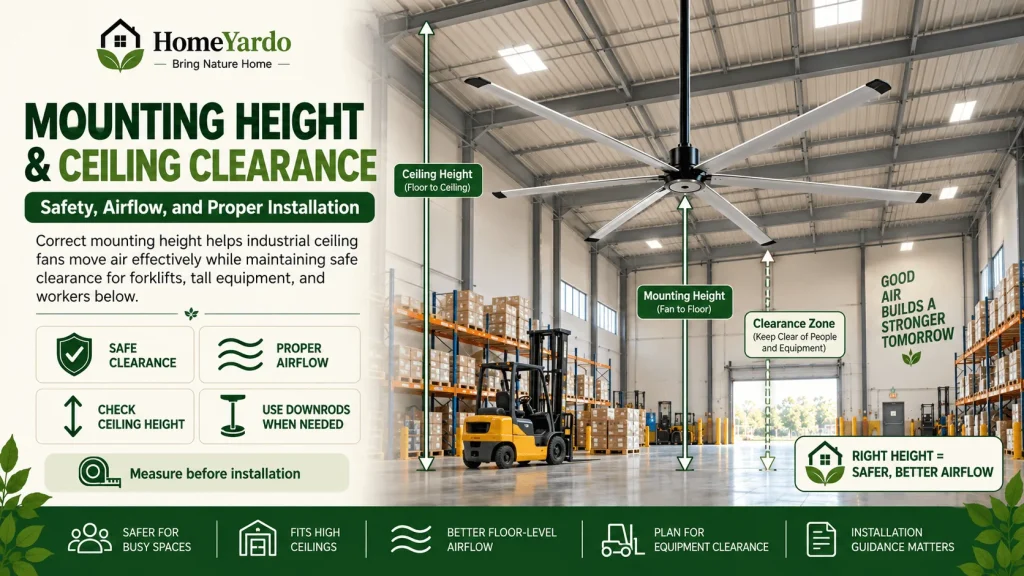 Mounting Height and Ceiling Clearance