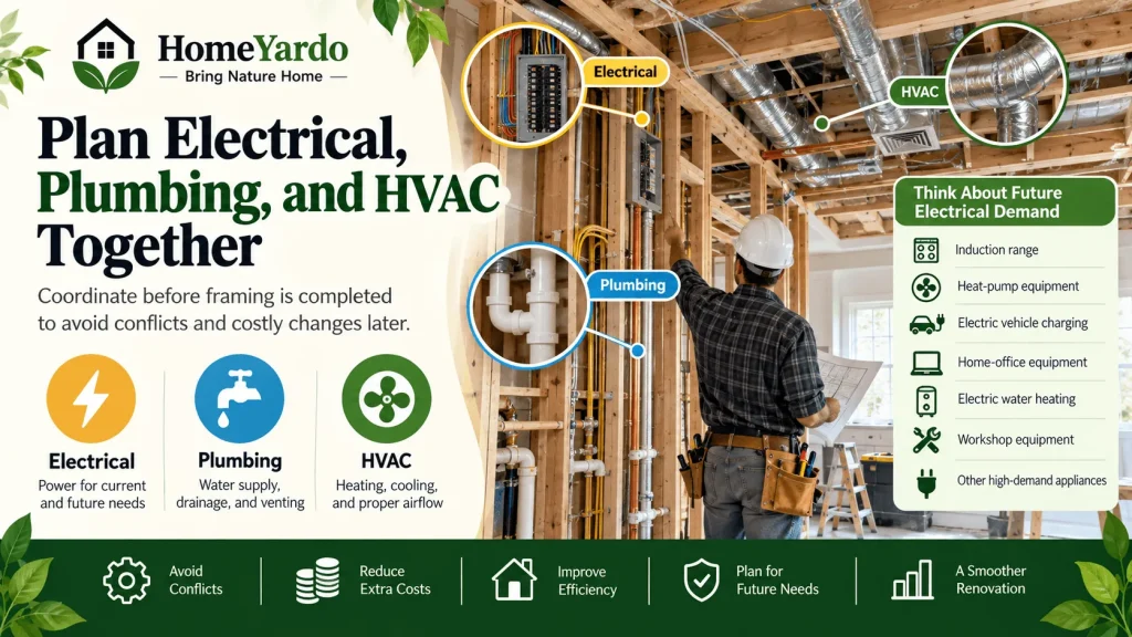 Plan Electrical, Plumbing, and HVAC Together