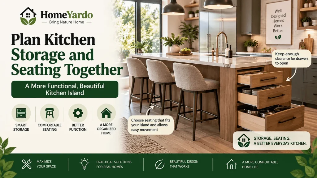 Plan Kitchen Storage and Seating Together