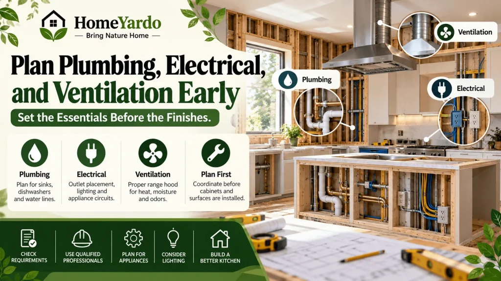 Plan Plumbing, Electrical, and Ventilation Early