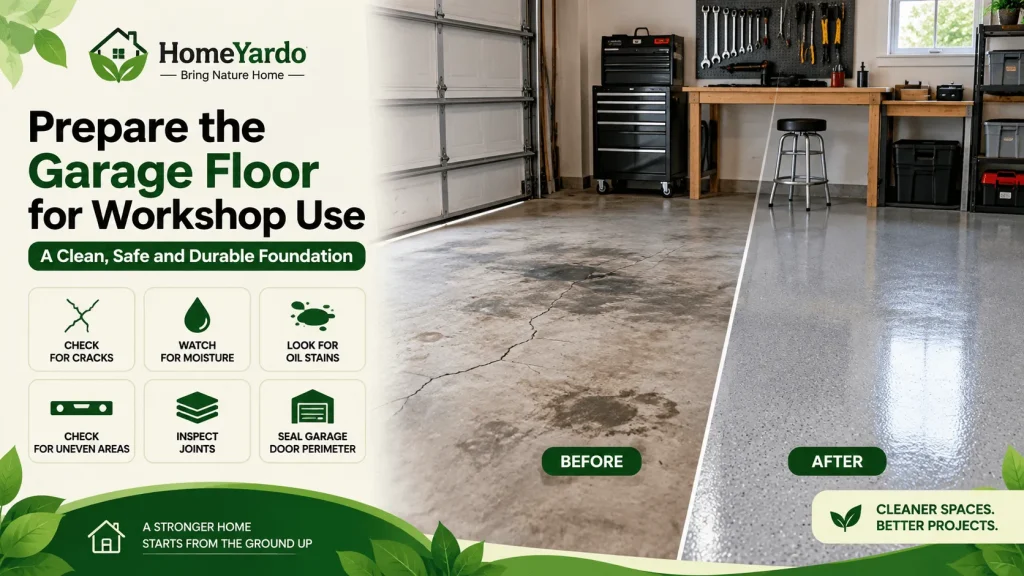 Prepare the Garage Floor for Workshop Use