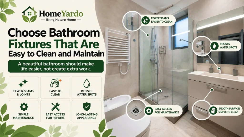 Prior to purchasing fixtures, think about cleaning and upkeep.