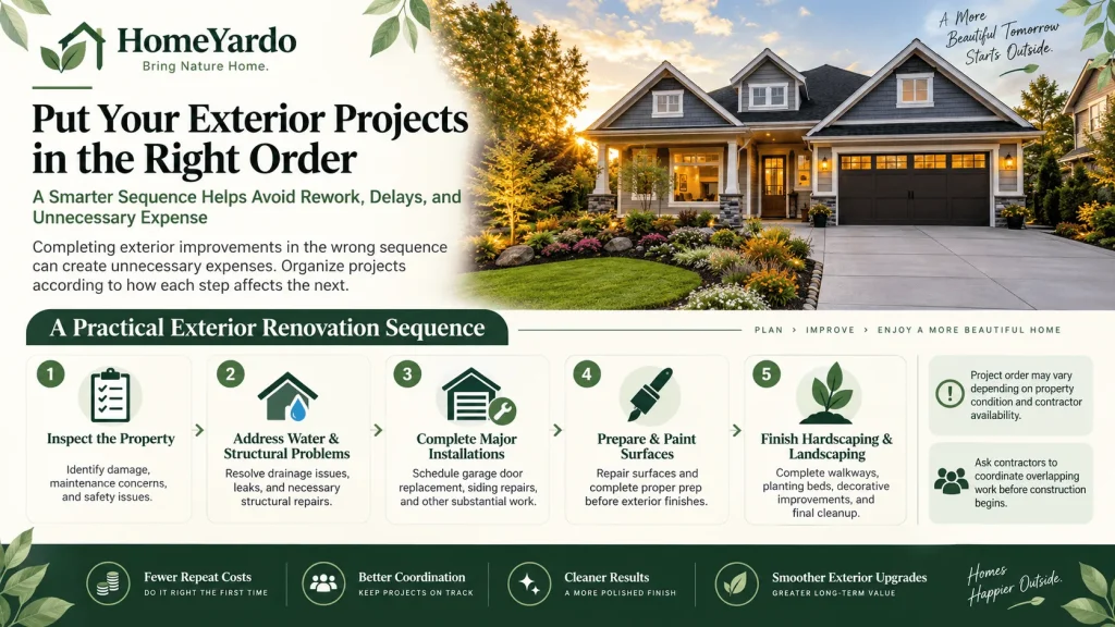 Put Your Exterior Projects in the Right Order