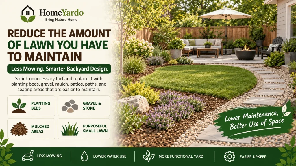 Reduce the Amount of Lawn You Have to Maintain