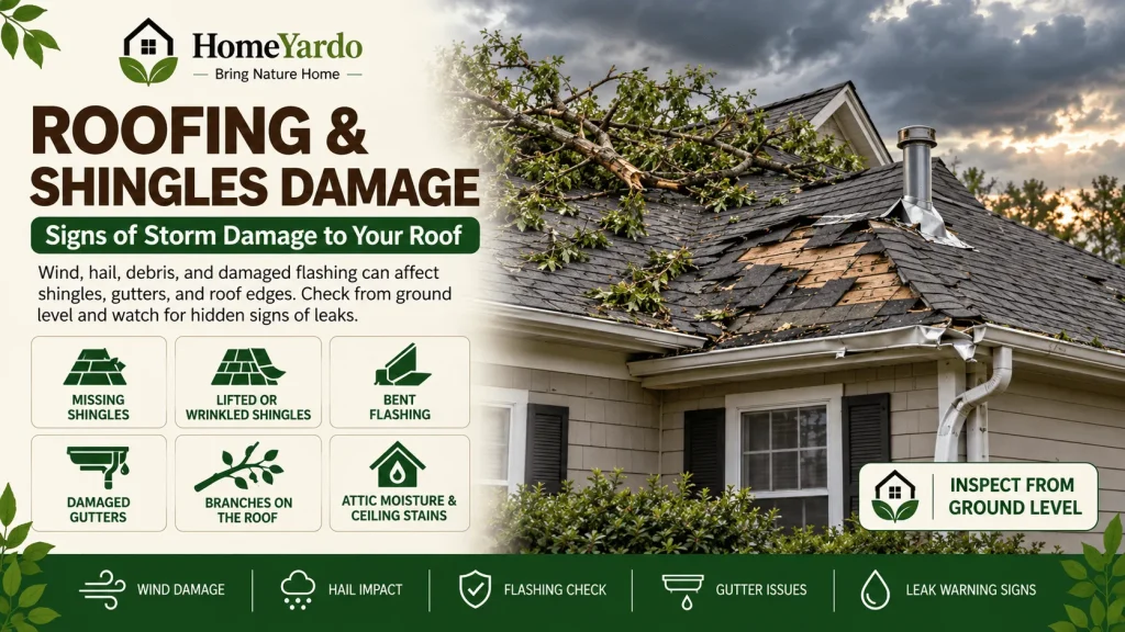 Roofing and Shingles Damage