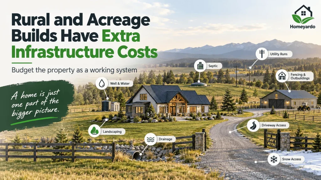Rural and Acreage Builds Have Extra Infrastructure Costs