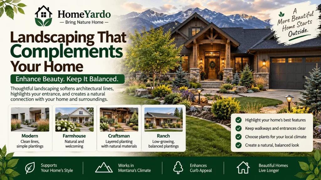 Select Landscaping That Complements Rather Than Competes