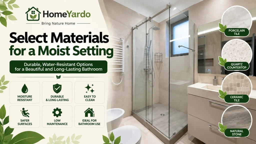 Select Materials for a Moist Setting