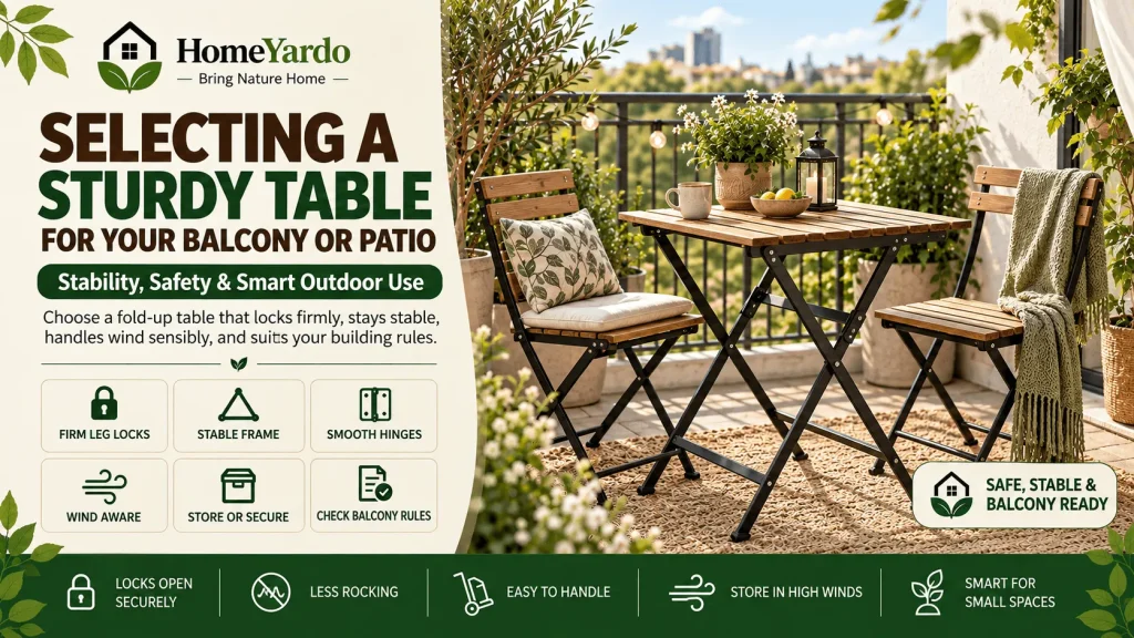 Selecting a Sturdy Table for Your Balcony or Patio