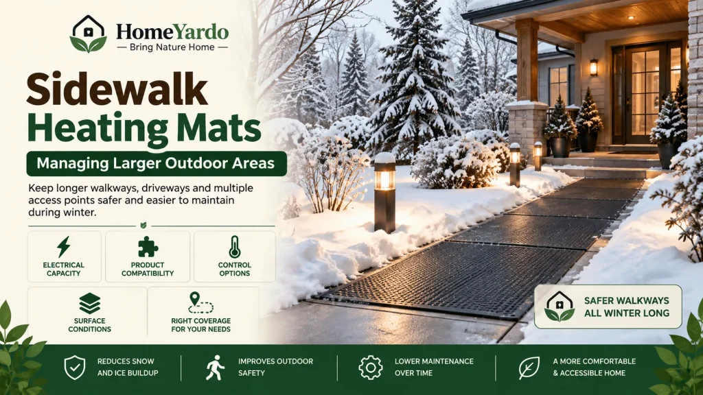 Sidewalk Heating Mats Managing Larger Outdoor Areas