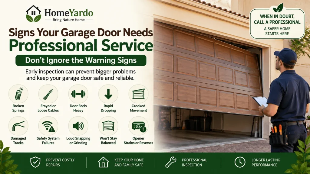 Signs Your Garage Door Needs Professional Service