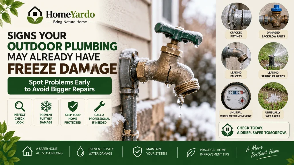 Signs Your Outdoor Plumbing May Already Have Freeze Damage
