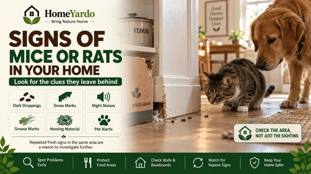 Signs of Mice or Rats in Your Home