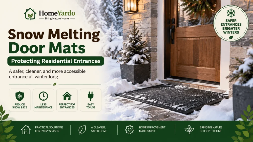 Snow Melting Door Mats Protecting Residential Entrances