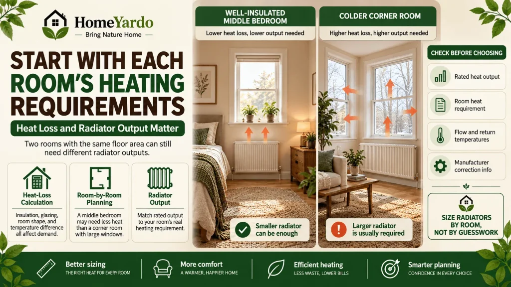 Start With Each Room's Heating Requirements