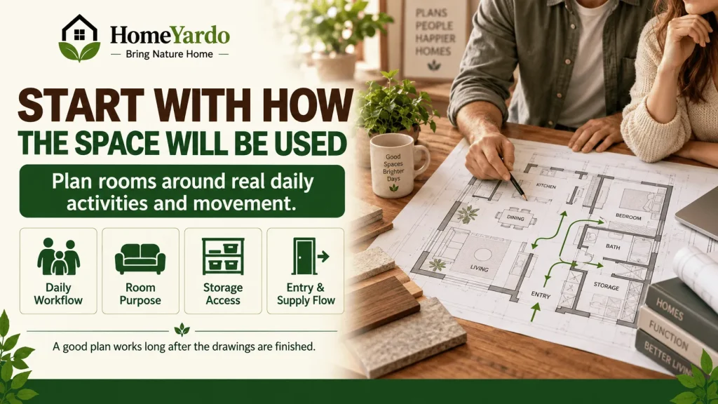 Start With How the Space Will Be Used