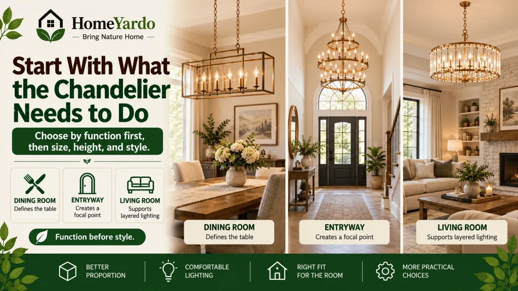 Start With What the Chandelier Needs to Do