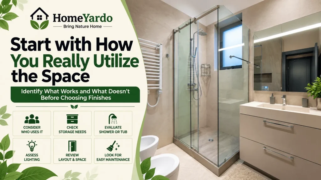 Start with how you really utilize the space.