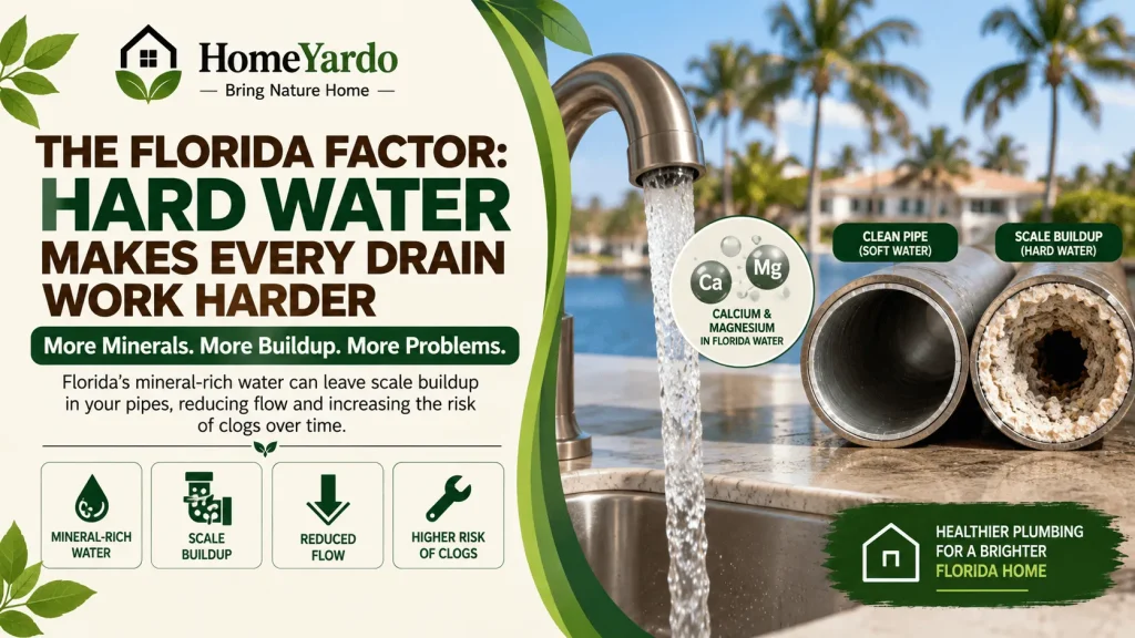 The Florida Factor Hard Water Makes Every Drain Work Harder
