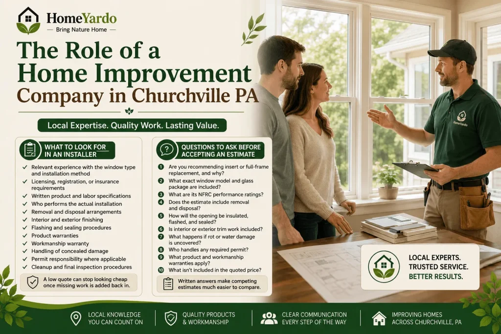 The Role of a Home Improvement Company in Churchville PA
