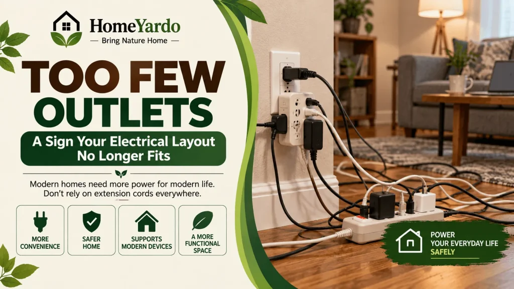 Too Few Outlets Can Show That the Electrical Layout No Longer Fits