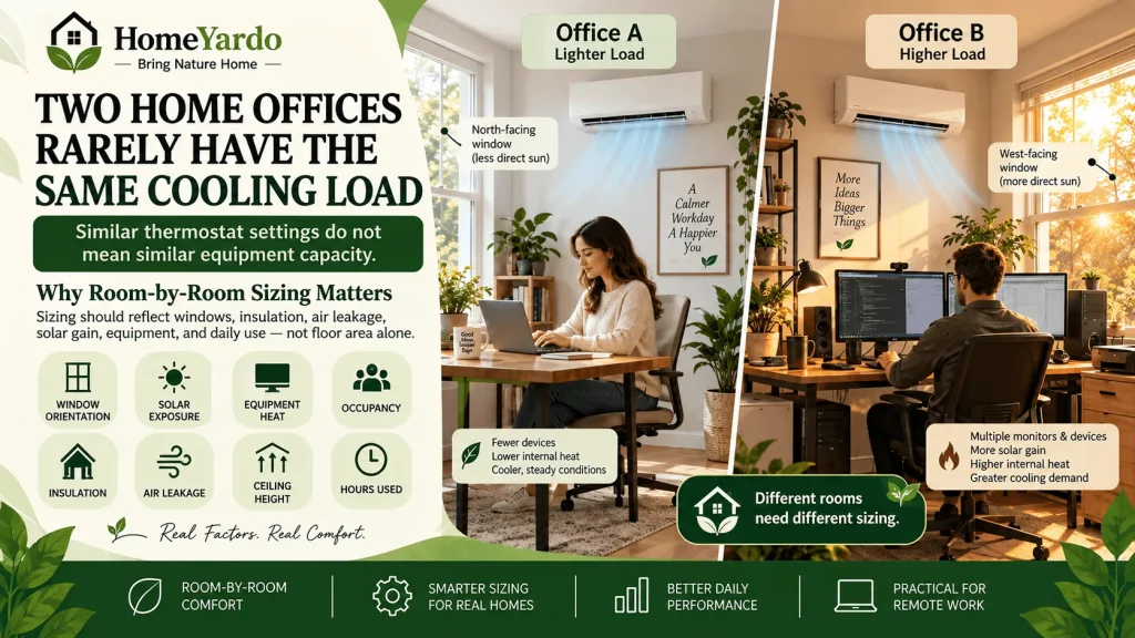 Two Home Offices Rarely Have the Same Cooling Load