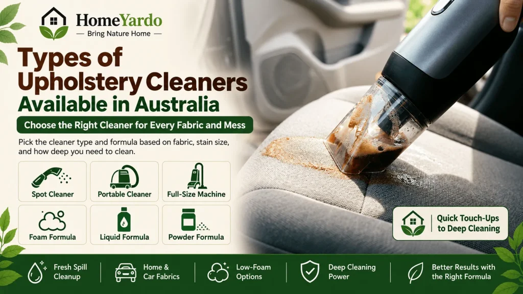 Types of Upholstery Cleaners Available in Australia