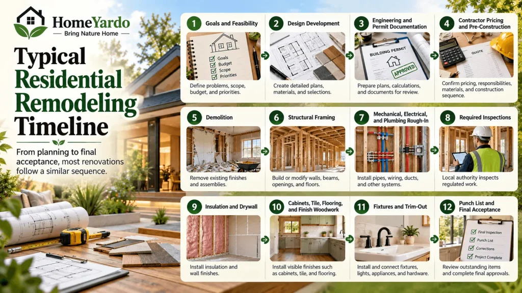Typical Residential Remodeling Timeline