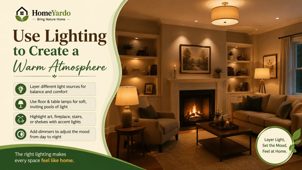 Use Lighting to Create a Warm Atmosphere