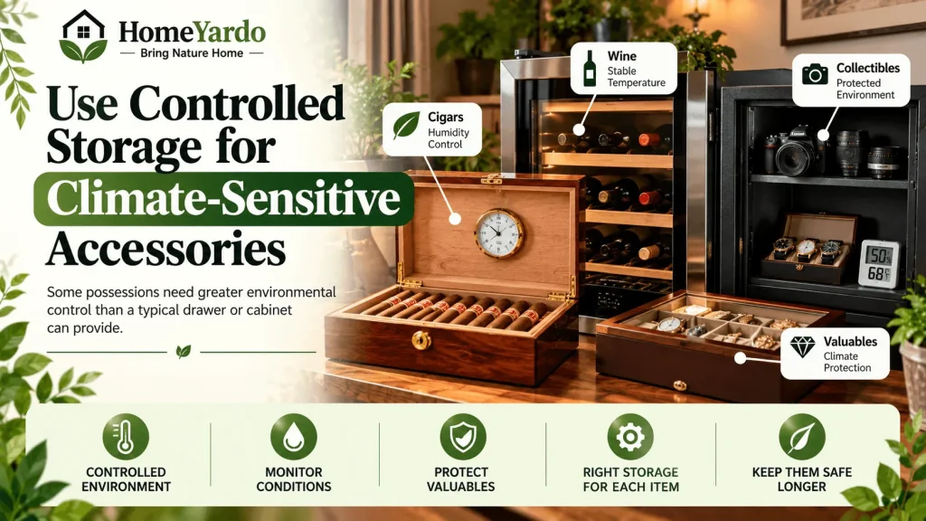 Use Controlled Storage for Climate-Sensitive Accessories